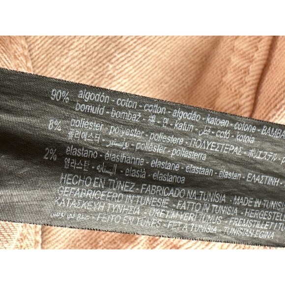 Zara Woman Jeans Women Pink 6 Wide Leg The Marine Premium Denim High Rise Pant - Picture 12 of 12